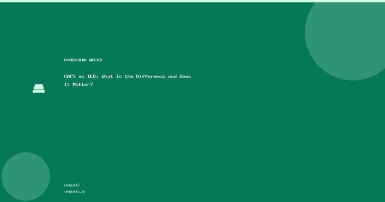 CAPS vs IEB: What Is the Difference and Does It Matter?
