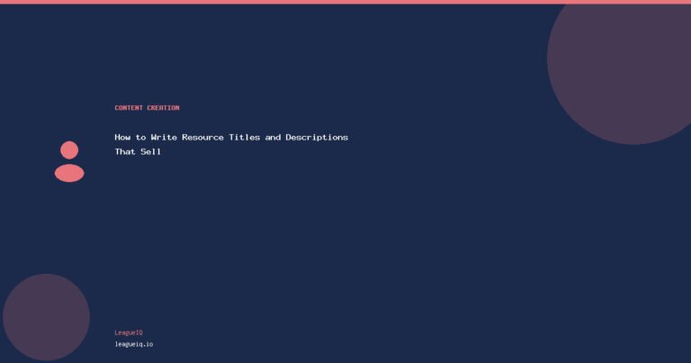 How to Write Resource Titles and Descriptions That Sell
