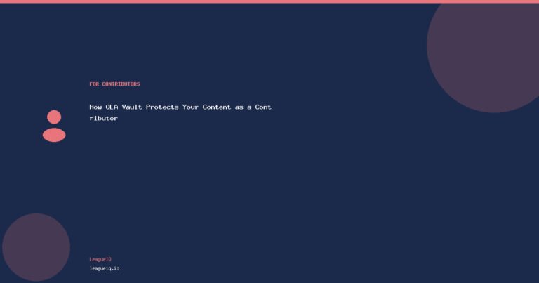 How OLA Vault Protects Your Content as a Contributor