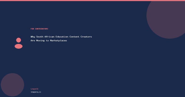 Why South African Education Content Creators Are Moving to Marketplaces