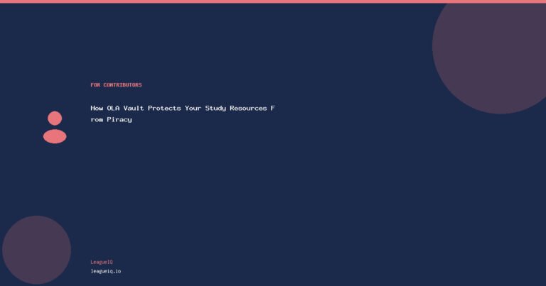 How OLA Vault Protects Your Study Resources From Piracy