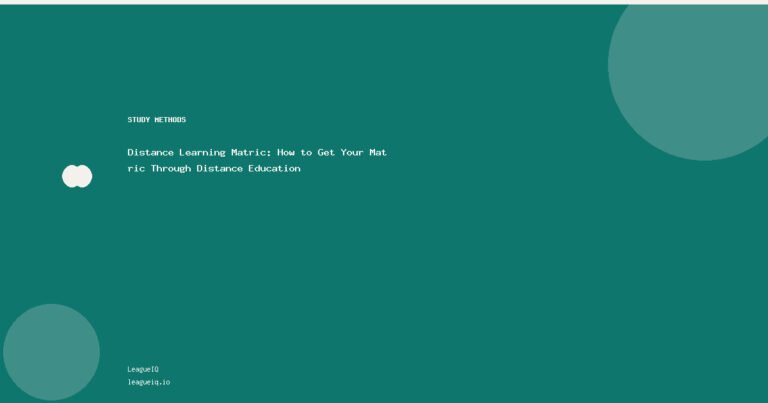 Distance Learning Matric: How to Get Your Matric Through Distance Education