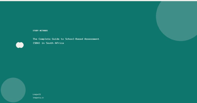 The Complete Guide to School-Based Assessment (SBA) in South Africa